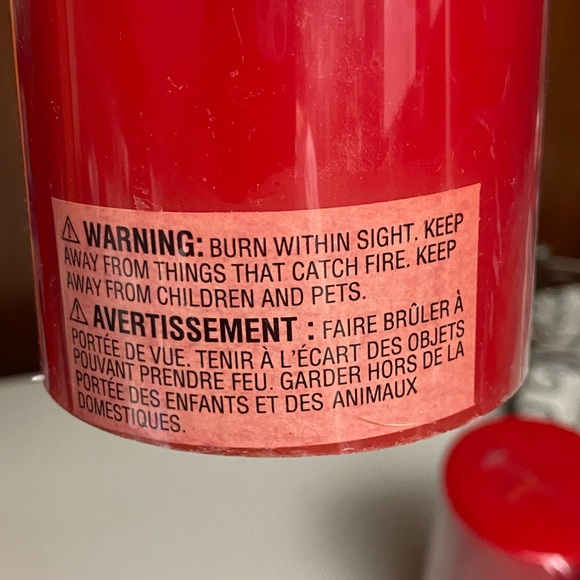 New Red pillar candles 6” - Picture 5 of 6